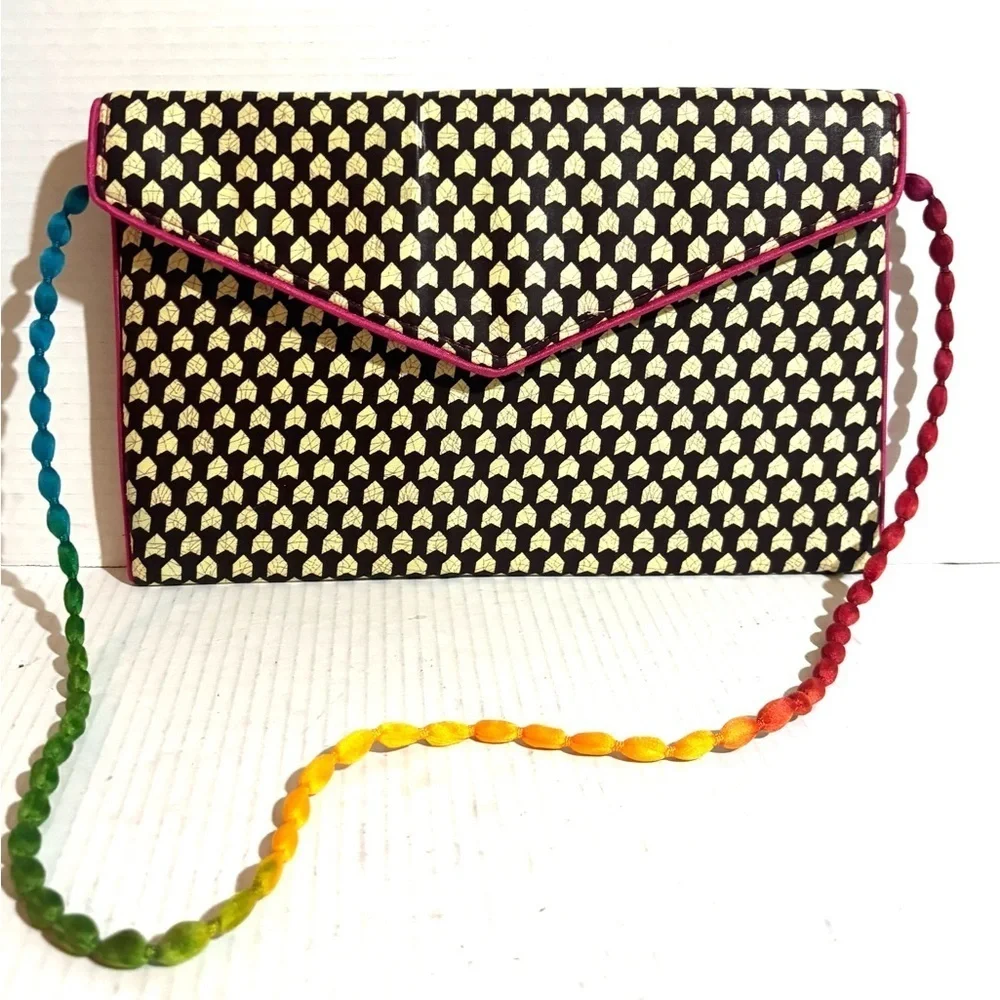 Handmade Ankara African print shoulder clutch bag